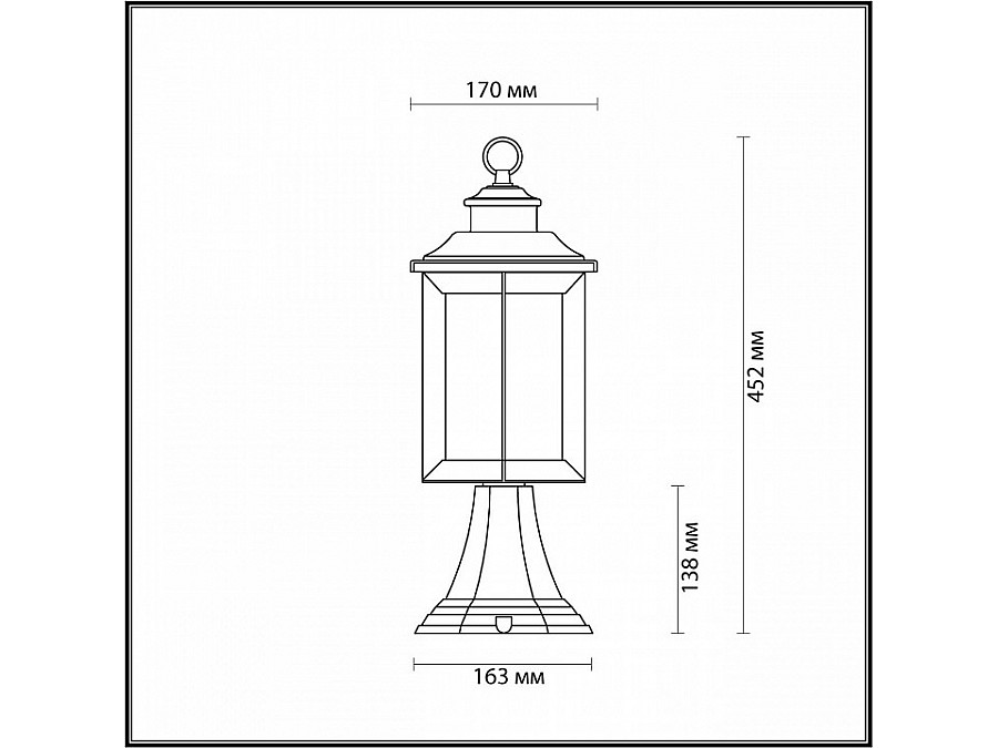 Наземный низкий светильник Odeon Light Mavret 4961/1A