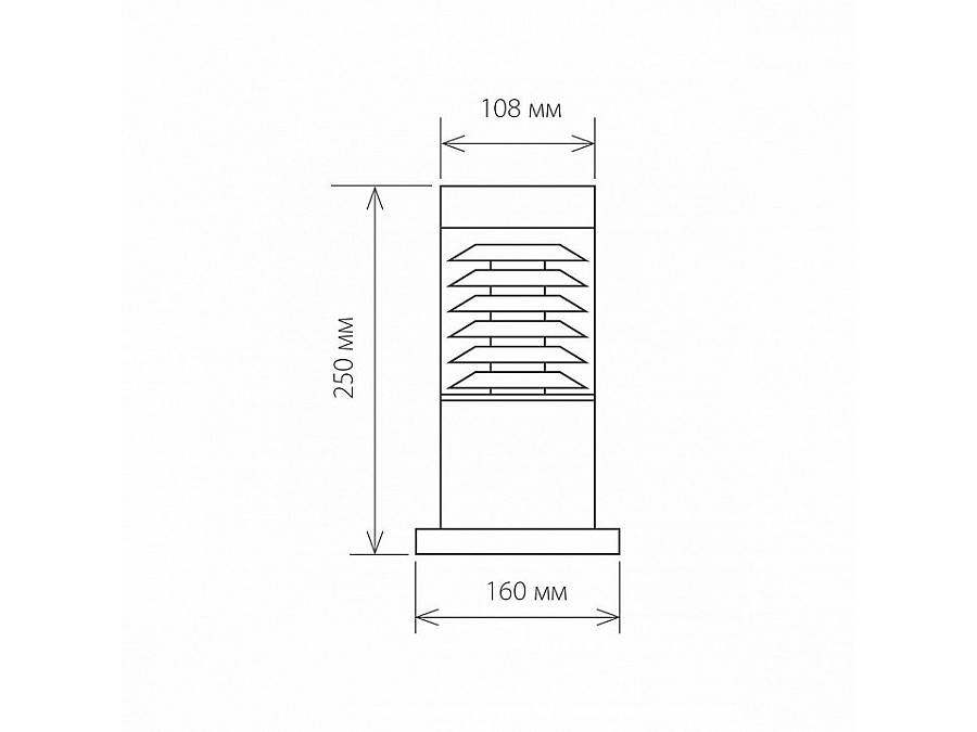 Наземный низкий светильник Elektrostandard Techno a035097