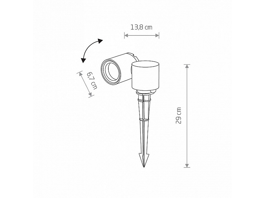 Наземный низкий светильник Nowodvorski Tubings M 8161