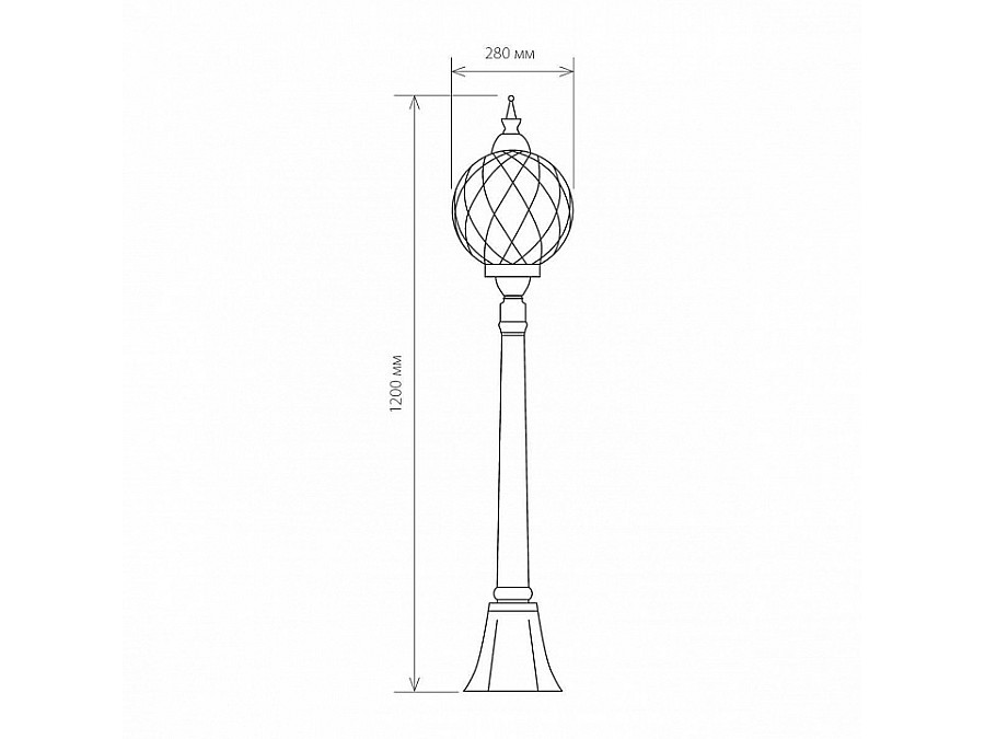 Наземный высокий светильник Elektrostandard Sirius a026100