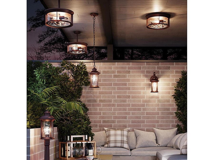 Наземный высокий светильник Odeon Light Mavret 4961/1F