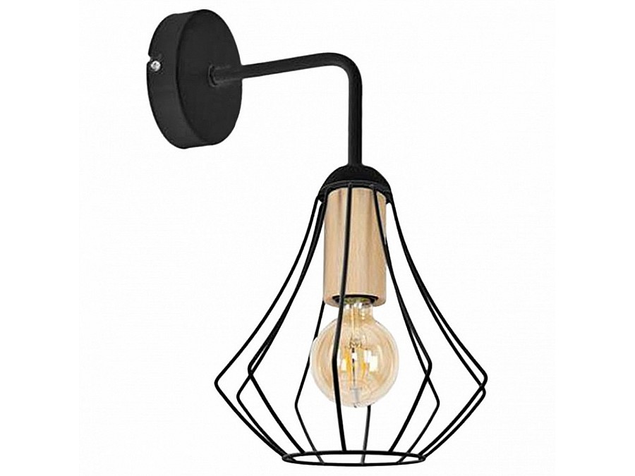 Бра Imex MD.9051 MD.9051-1-W-BK+WOOD