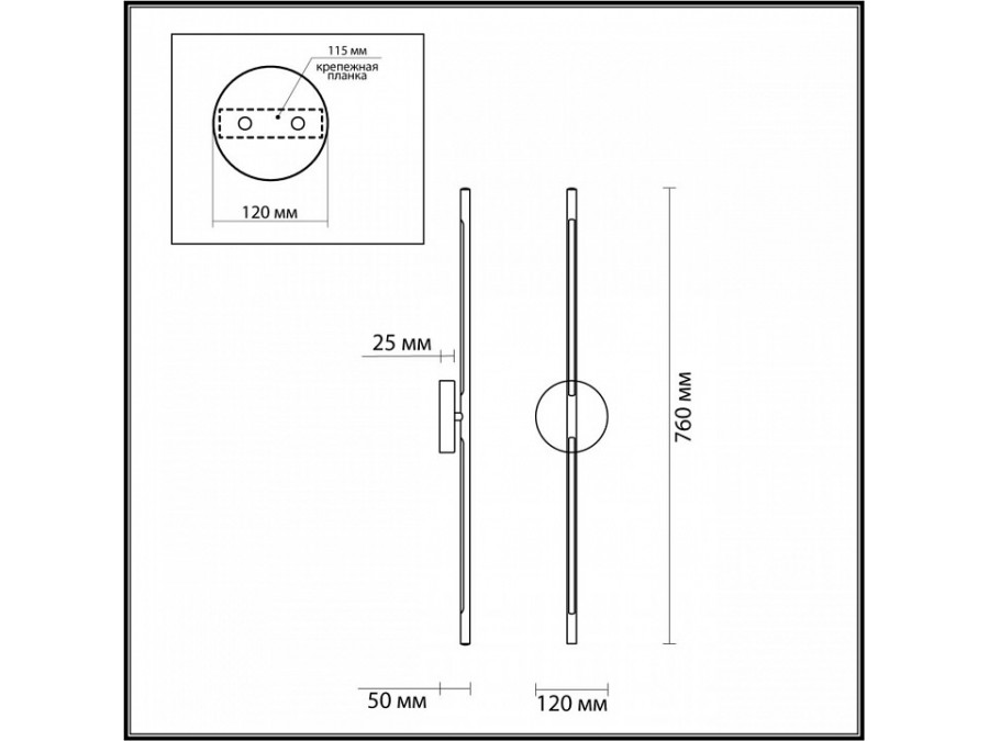 Бра Odeon Light Fuerte 4323/12WL
