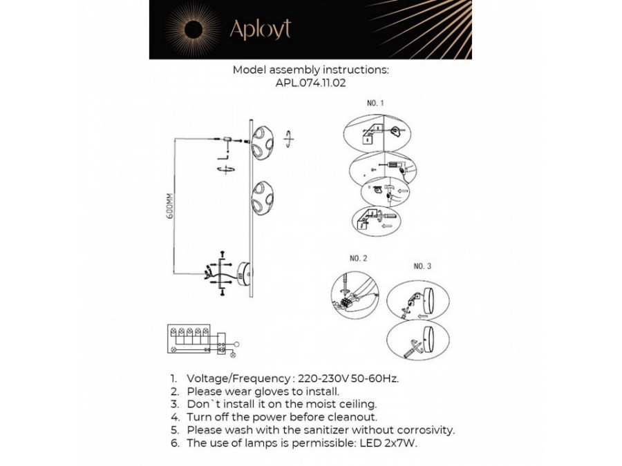 Бра Aployt Tereze APL.074.11.02