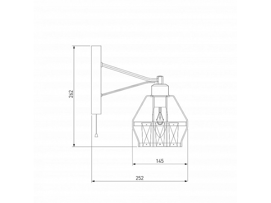 Бра Eurosvet Lord 70075/1 черный