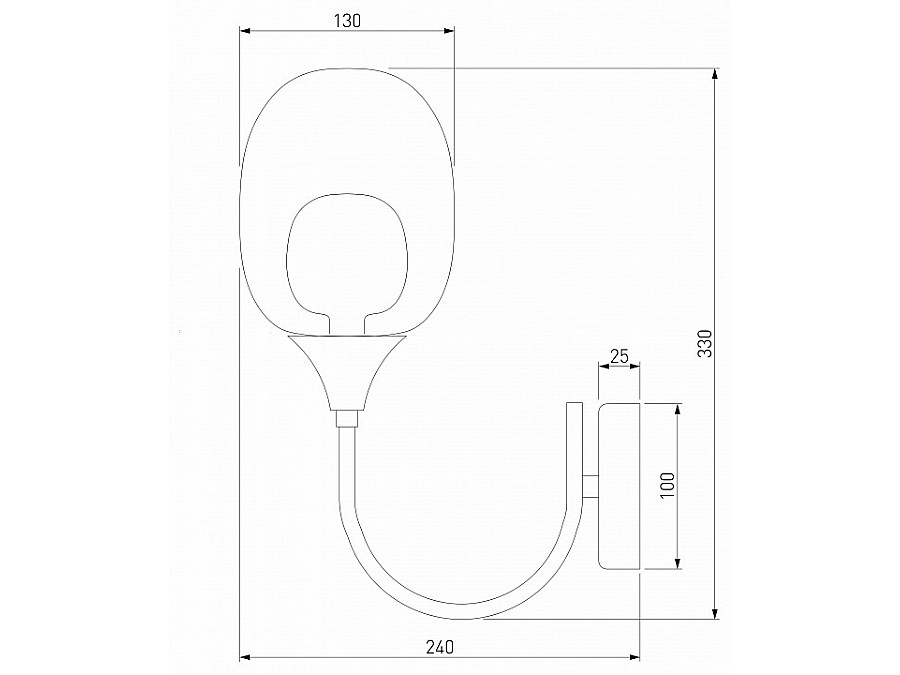 Бра Eurosvet Spritz 70218/1 латунь