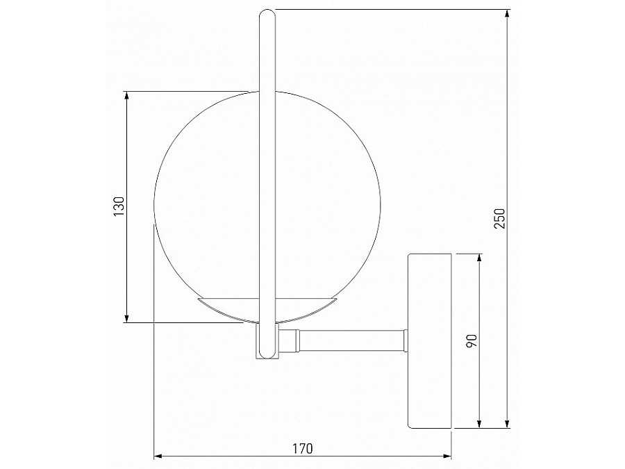 Бра Eurosvet Ringo 50289 хром