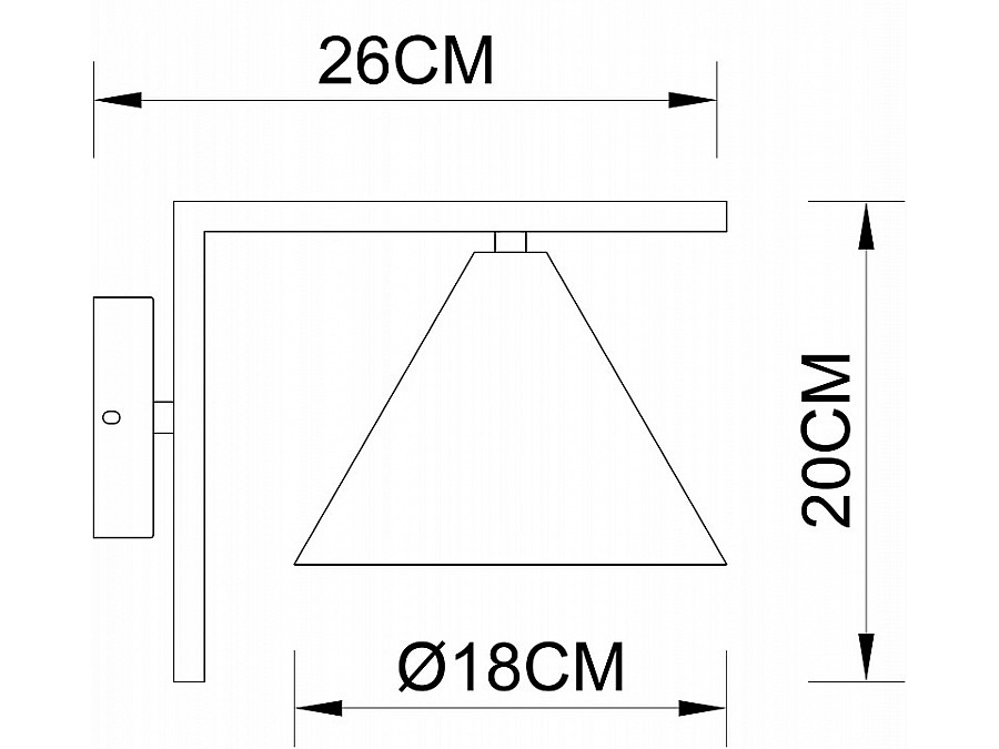 Бра Arte Lamp David A7033AP-1BK