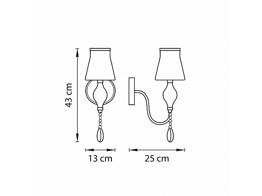 Бра Lightstar Escica 806610