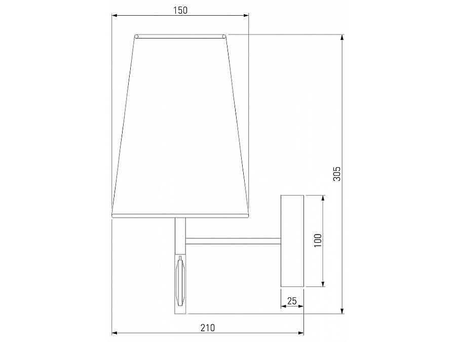 Бра Eurosvet Milazzo 60137/1 золото