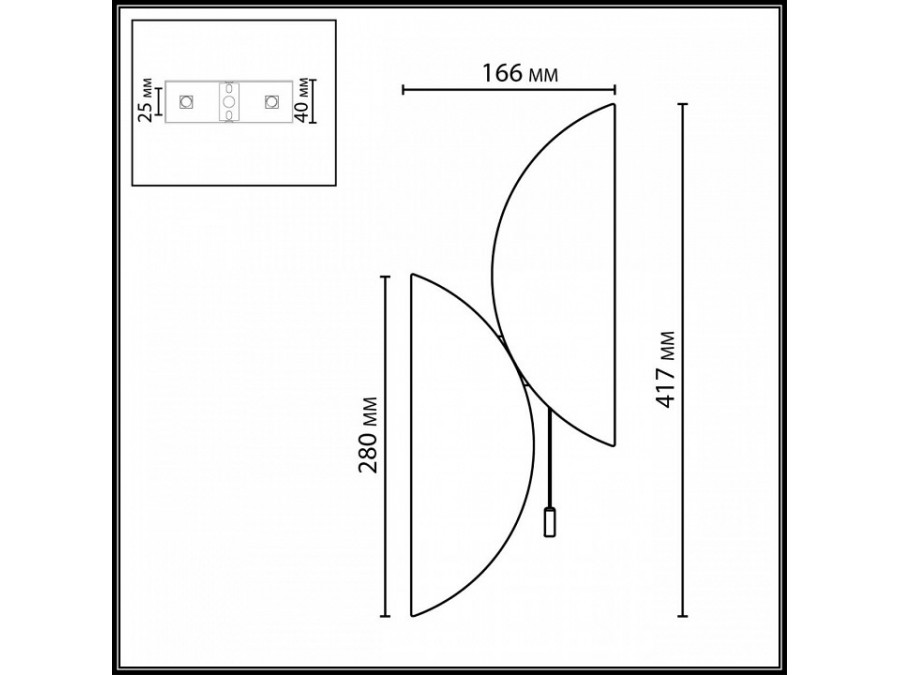Бра Odeon Light L-VISION 7067/2W