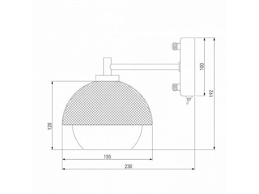 Бра Eurosvet Nocciola 70106/1 черный