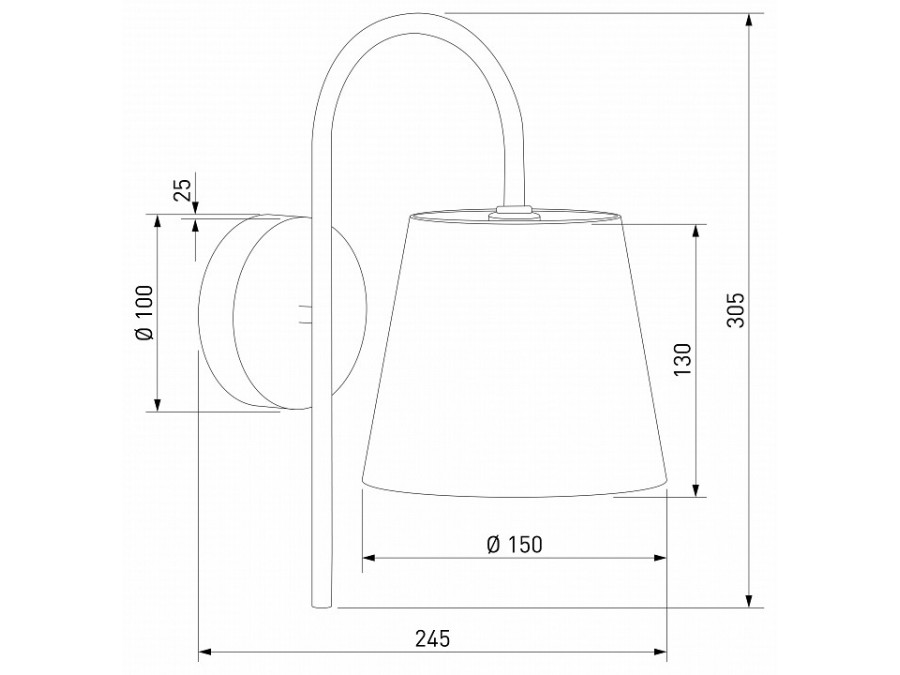 Бра Eurosvet Pearl 101013 латунь/перламутр