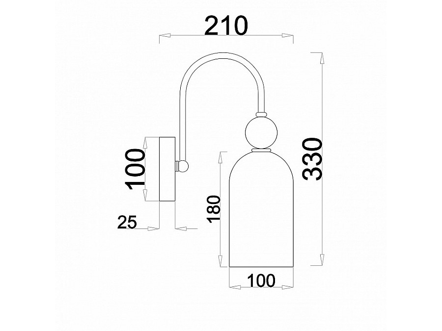 Бра Escada Ode 686/1A Copper