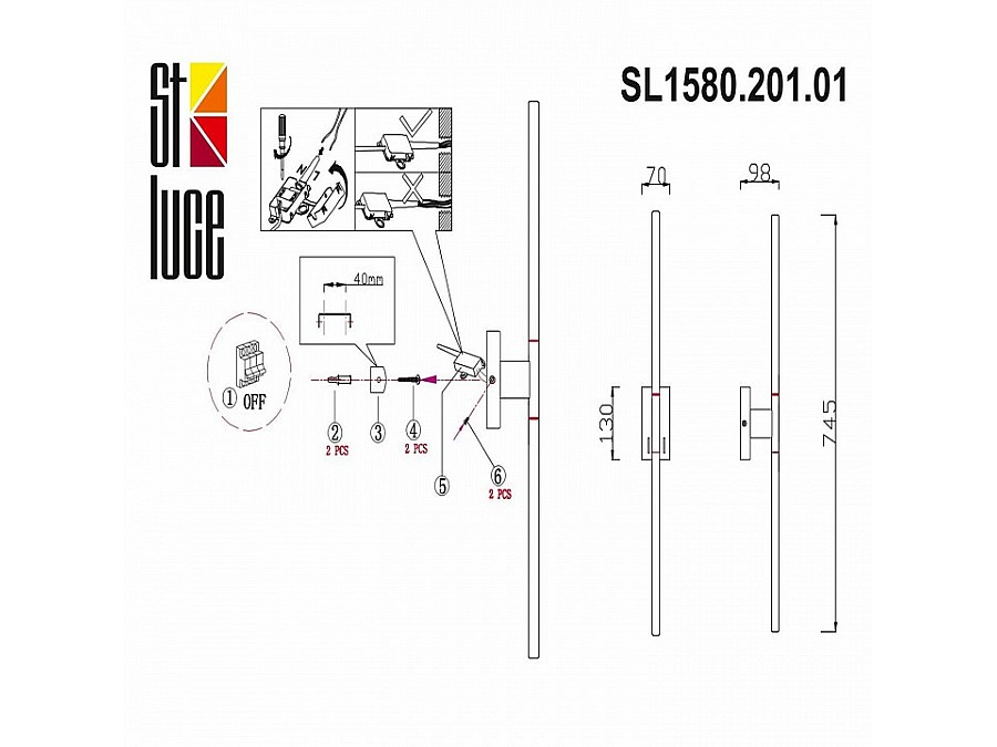 Бра ST-Luce Ralio SL1580.201.01