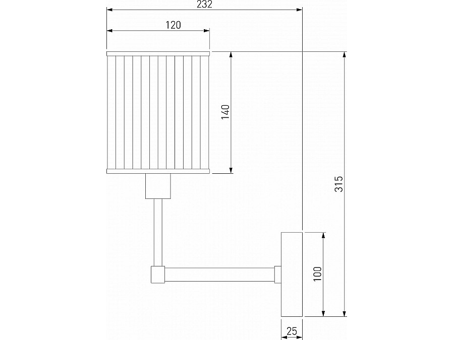Бра Eurosvet Inari 60144/1 золото
