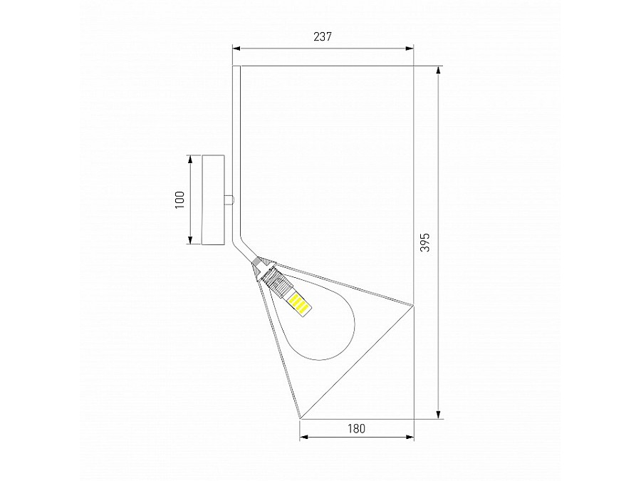 Бра Eurosvet Enigma 70161/1 черный