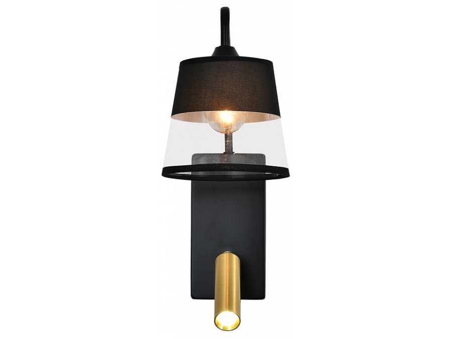 Бра с подсветкой Escada 598 598/1A Black/Brass