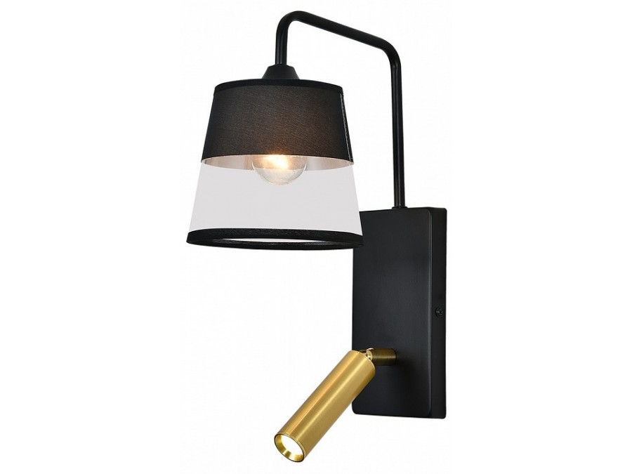 Бра с подсветкой Escada 598 598/1A Black/Brass