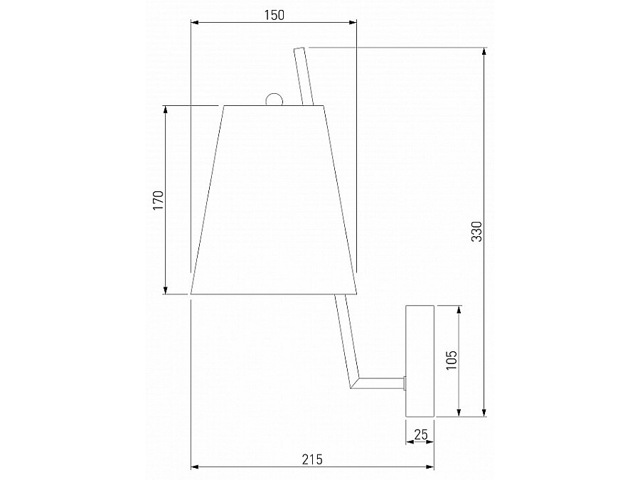 Бра Eurosvet Topanga 60173/1 латунь