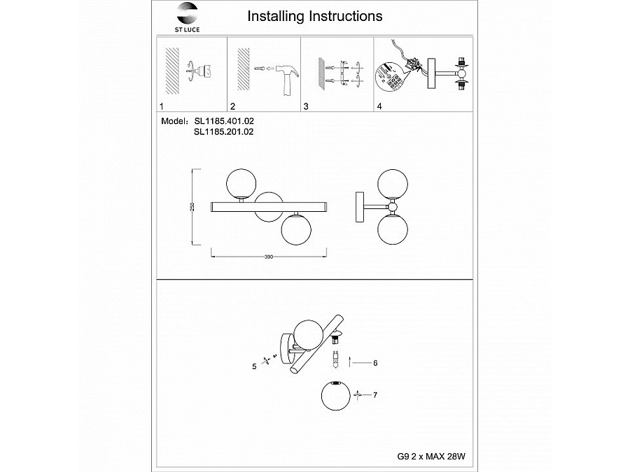 Бра ST-Luce Asolo SL1185.401.02