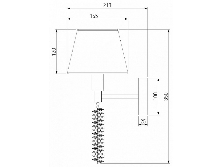 Бра Eurosvet Charuel 60148/1 матовое золото