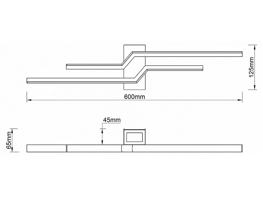 Бра Escada Rail 10219/2LED Black