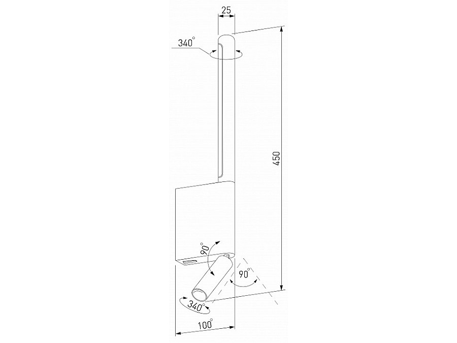 Бра с подсветкой Elektrostandard Sarca a066402