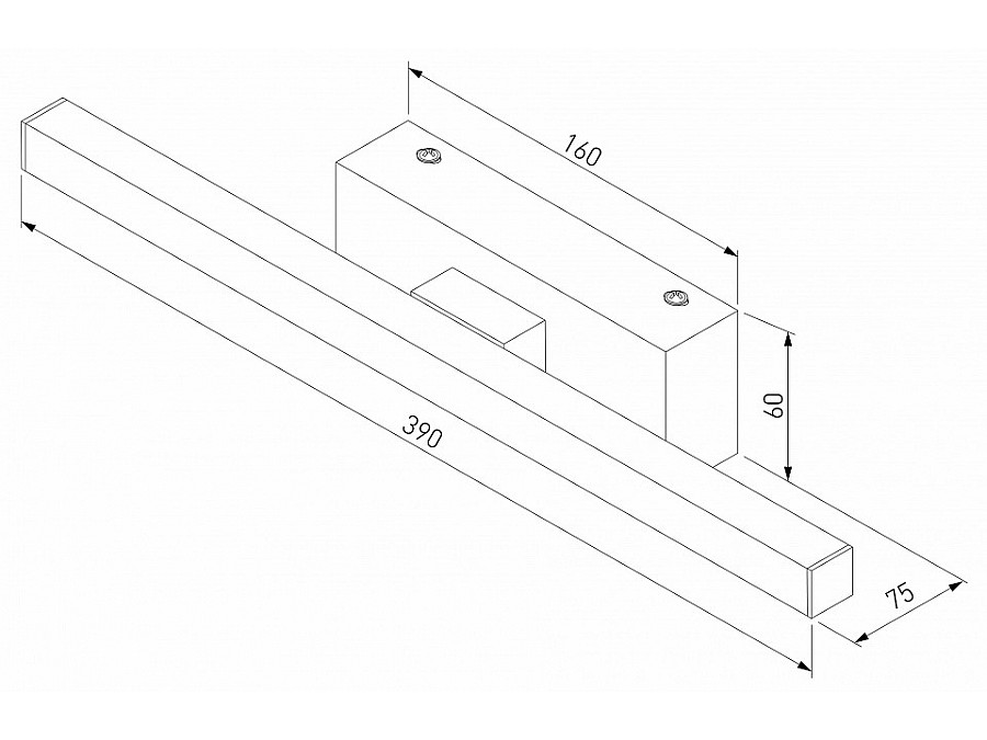 Подсветка для картины Elektrostandard Rino 40121/LED черный