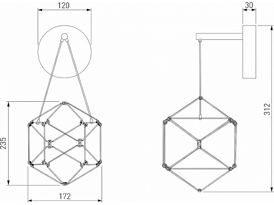 Бра Eurosvet Uma 90310/1 черный жемчуг