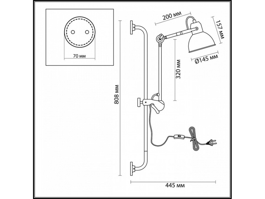 Бра Odeon Light Arta 4126/1WA