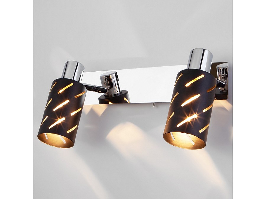 Бра Eurosvet Fente 20090/2 черный/хром