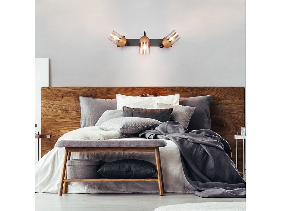 Бра Eurosvet Mars 20122/3 черный/золото