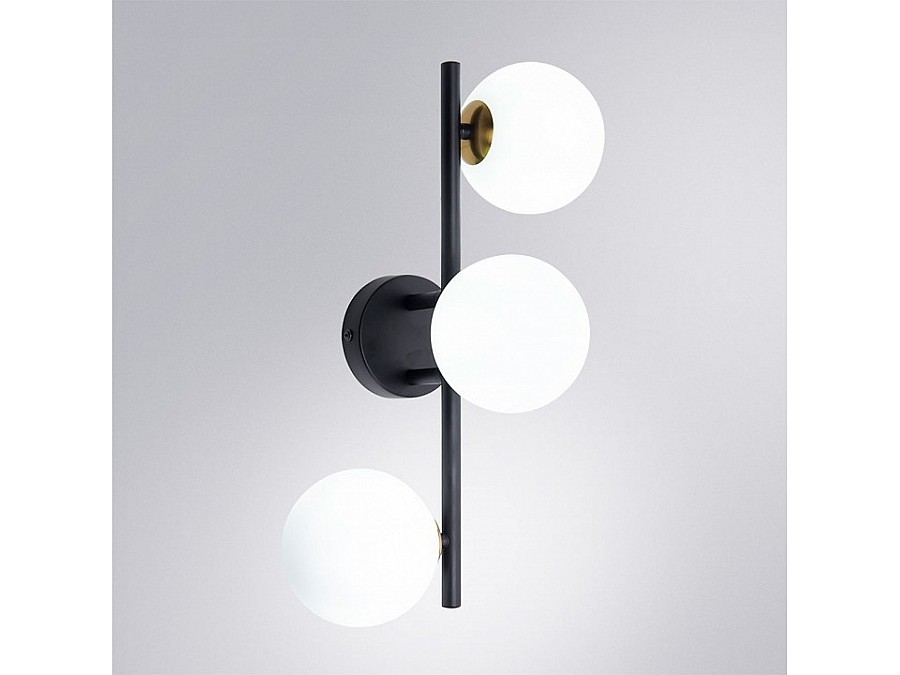 Бра Arte Lamp Gemini A2243PL-3BK