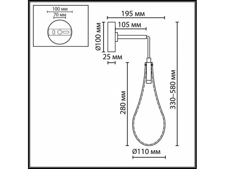 Бра Odeon Light HIGHTECH 7148/5WL