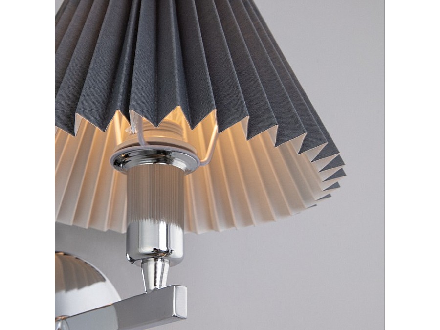 Бра Eurosvet Peony 60136/1 хром/графит