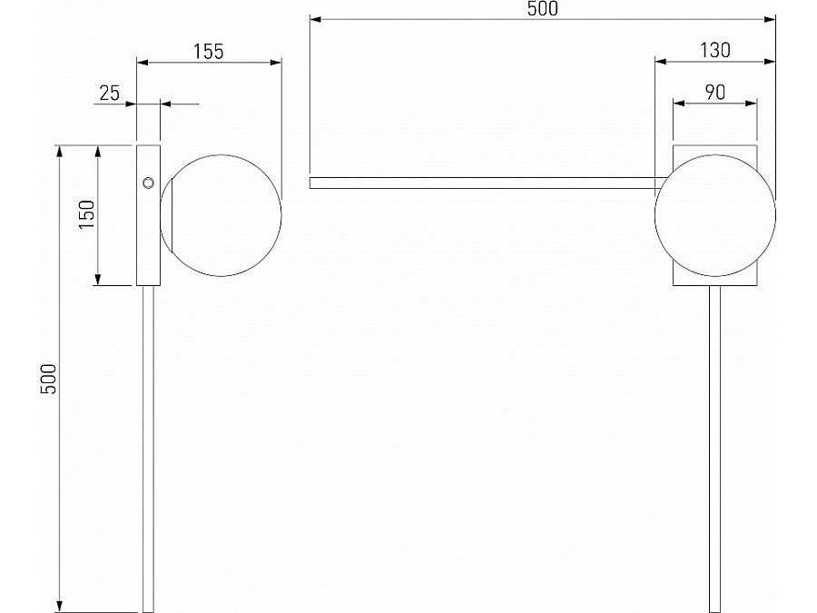 Бра Eurosvet Fredo 40035/1 черный жемчуг