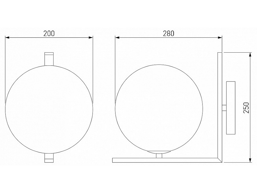 Бра Eurosvet Shape 70131/1 латунь
