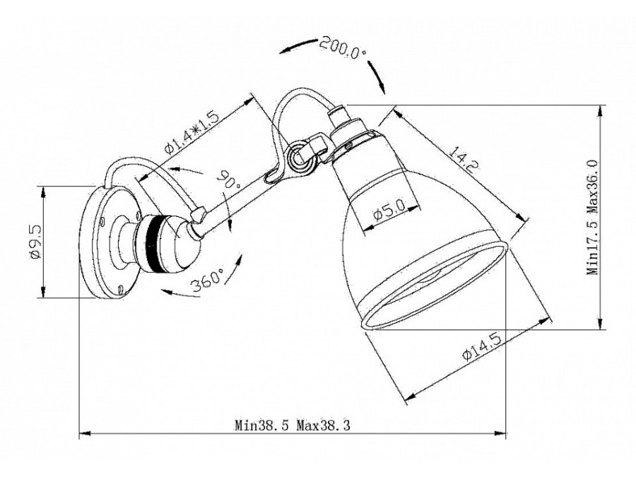 Бра Lightstar Loft 765604