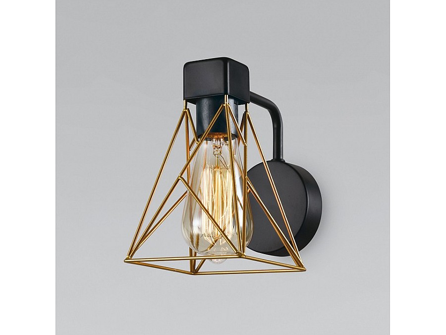 Бра Eurosvet Trappola 70107/1 черный/латунь