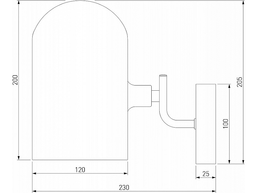 Бра Eurosvet Bambola 60157/1 латунь
