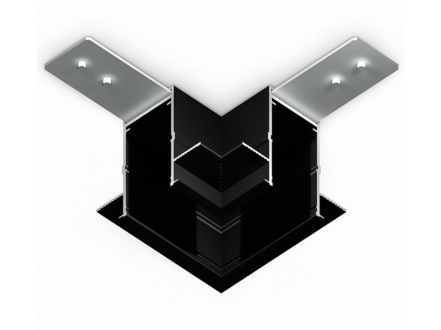 Соединитель угловой L-образный для треков встраиваемых Ambrella Light GL GL1040