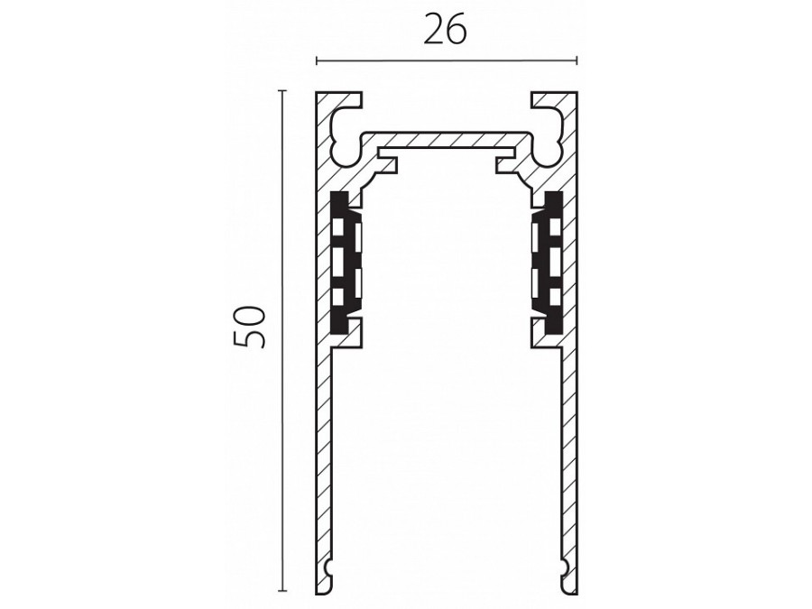 Трек встраиваемый Lightstar Uno 509016