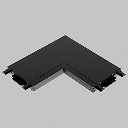 Соединитель угловой L-образный для треков накладных Imex UT25 IL.0007.3001 BK