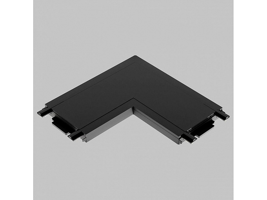 Соединитель угловой L-образный для треков накладных Imex UT25 IL.0007.3001 BK