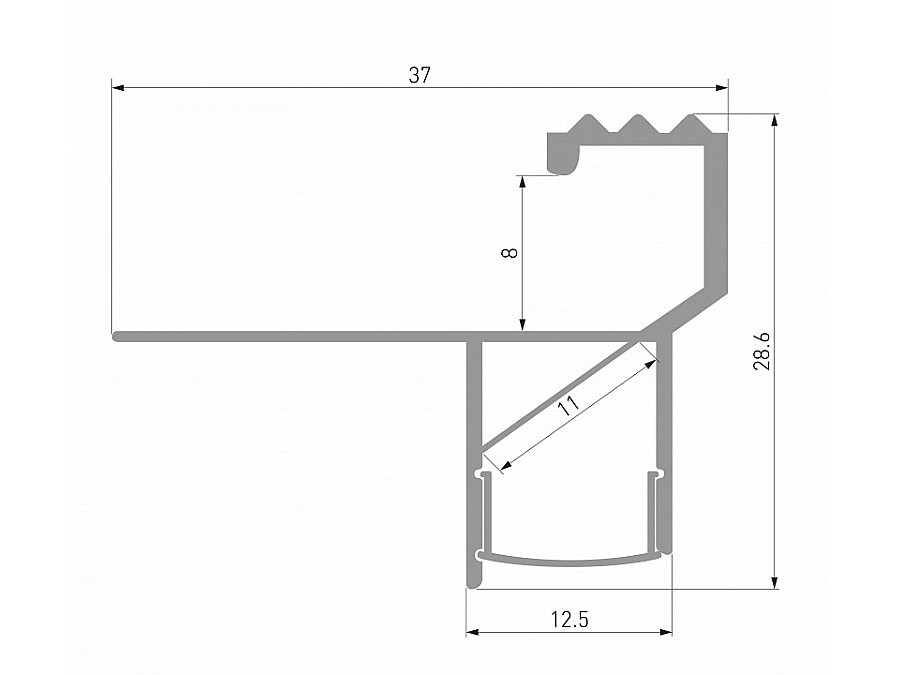 Профиль для ступеней Elektrostandard  a068313