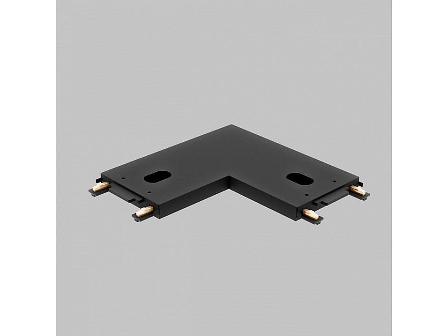 Соединитель угловой L-образный для треков накладных Imex UT25 IL.0007.3001 BK