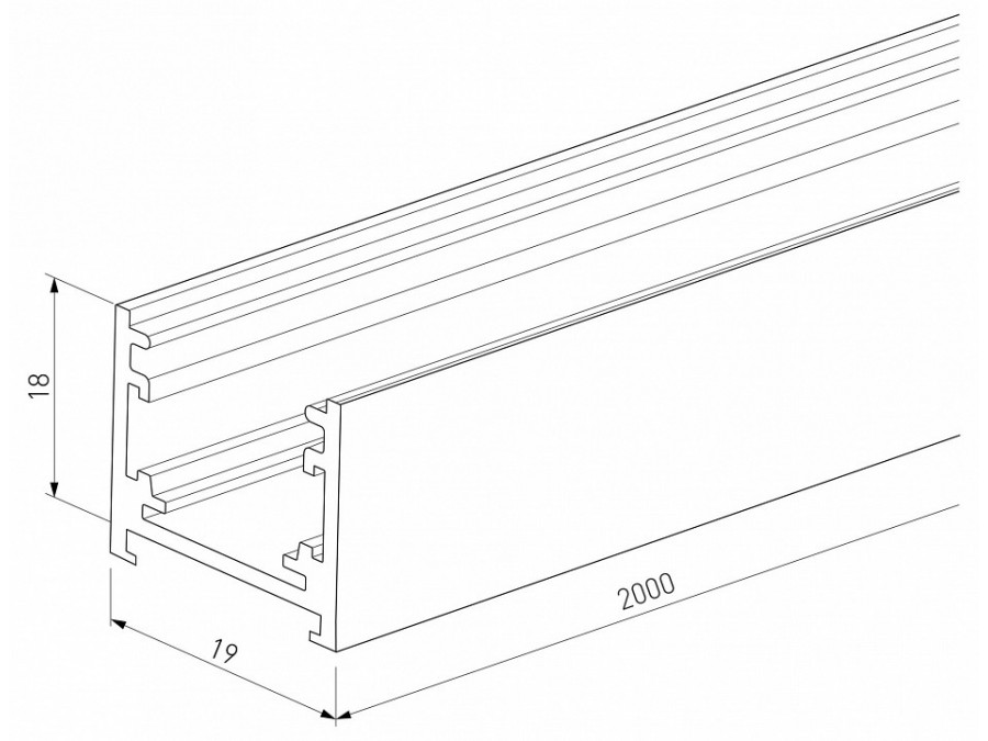 Трек накладной Elektrostandard Line Magnetic 85227/00