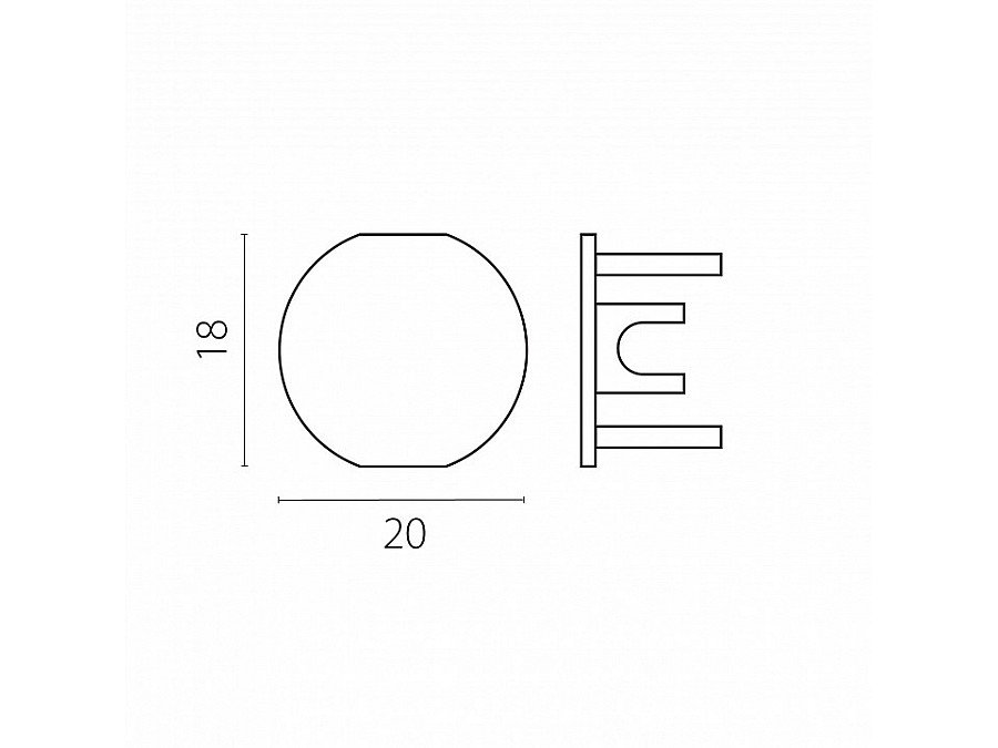 Заглушка для трека Lightstar Linea 506467