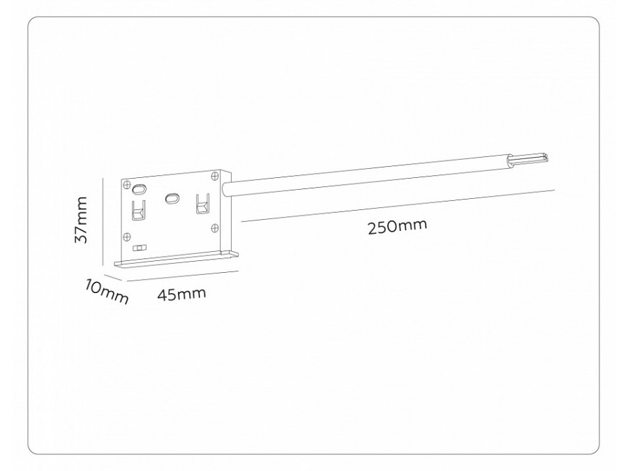 Токопровод концевой Ambrella Light TRACK SYSTEM GL2025